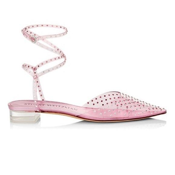 Stuart Weitzman Glam Wrap Flats - Picture 2 of 12